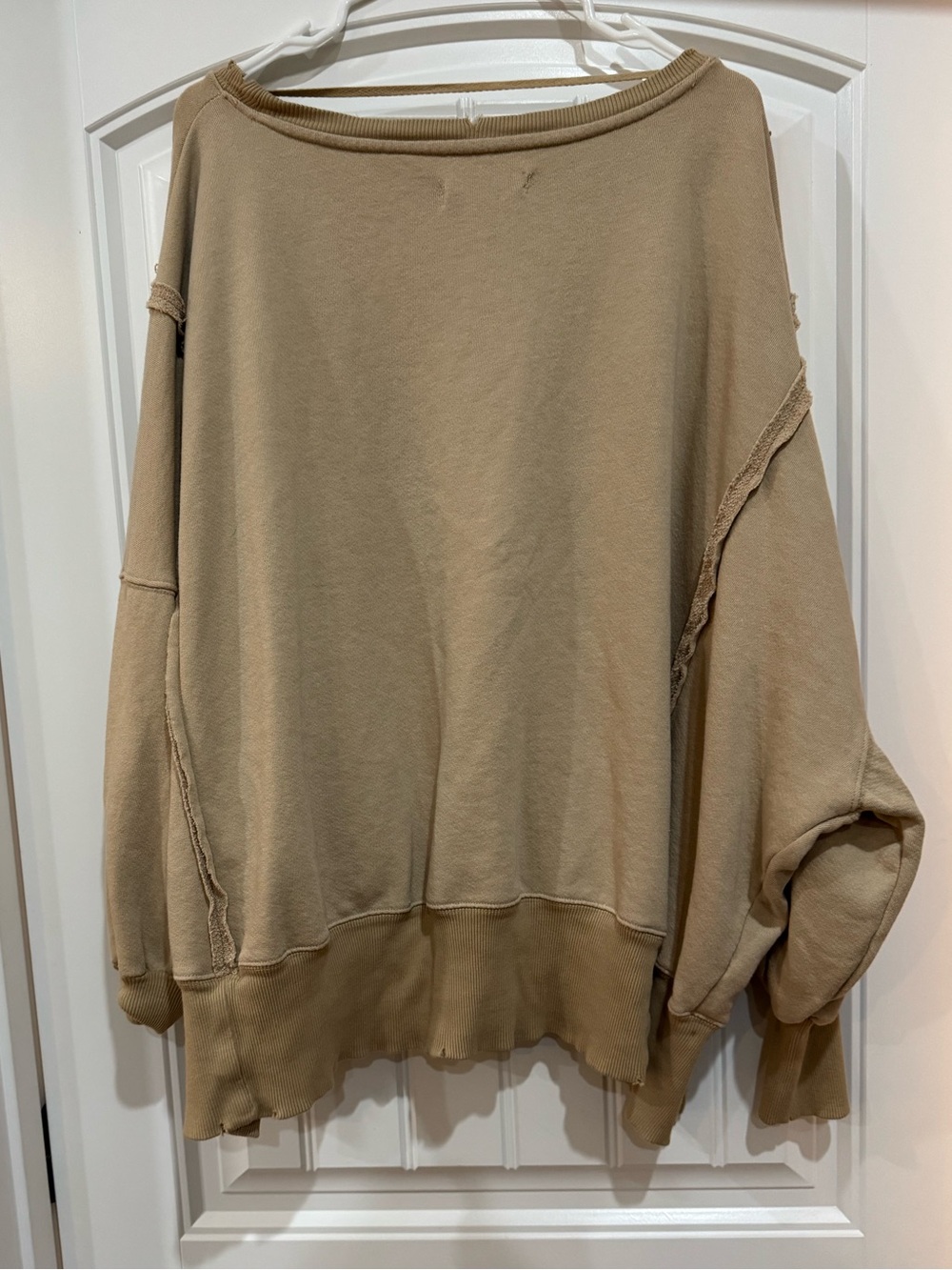 We The Free Oversized Sweatshirt in Khaki - Picture 2 of 3